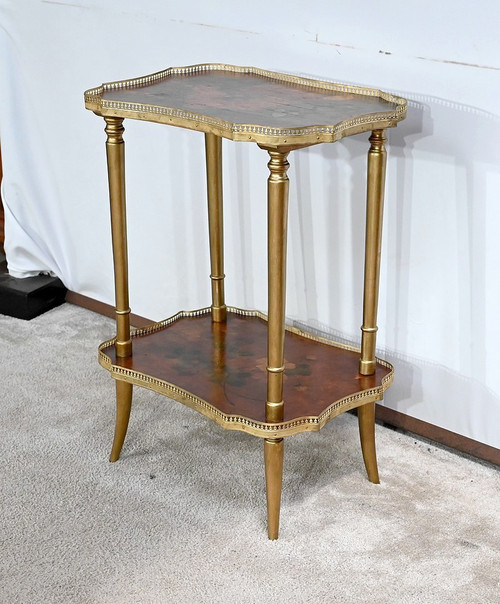 Petite Table de Salon en Moucheté de Thuya à décor peint – 1920