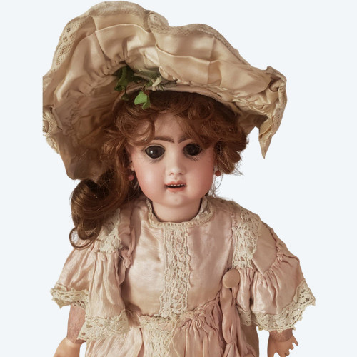 Poupee Porcelaine Jumeau Mecanique  Bouche Ouverte Taille 8