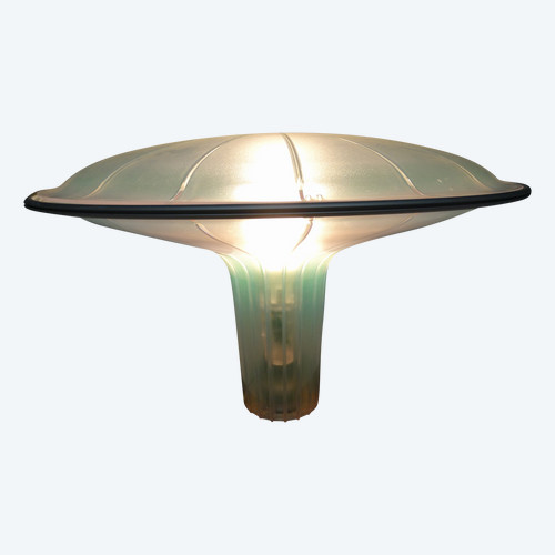 Ross LOVEGROVE ( 1958) - Luce PLAN éditions. Lampe AGARICON gris D 36 - H. 29 cm