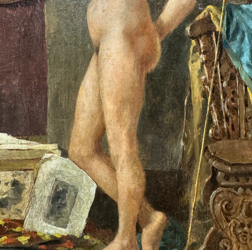 José Benlliure Y Gil (1855-1937) – Akt in der Werkstatt, Rom 1897