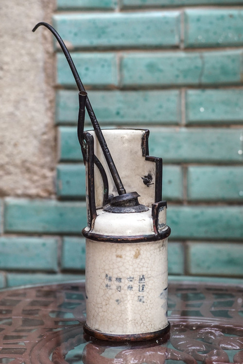 PIPE À EAU - OPIUM porcelaine craquelée