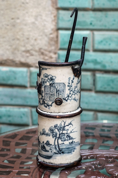 PIPE À EAU - OPIUM porcelaine craquelée