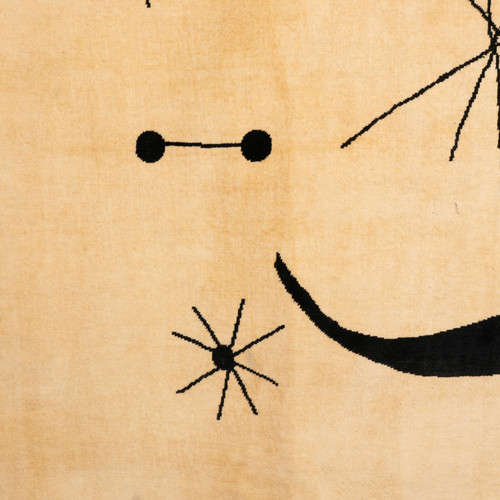 Carpet, or tapestry, inspired by Joan Miro. Contemporary work