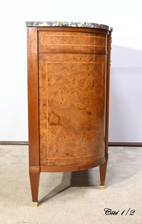 Buffet en Loupe de Thuya et Acajou, style Louis XVI – 2ème partie XIXe