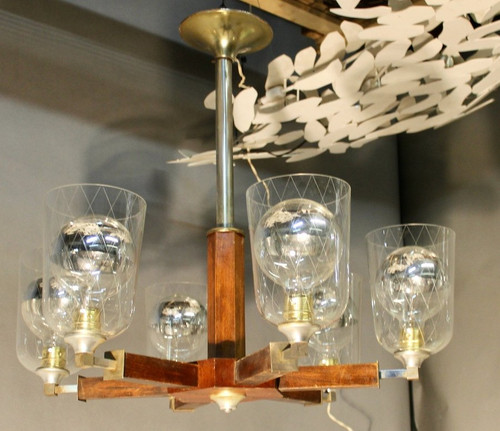 1940 Chandelier With 6 Arms Of Light