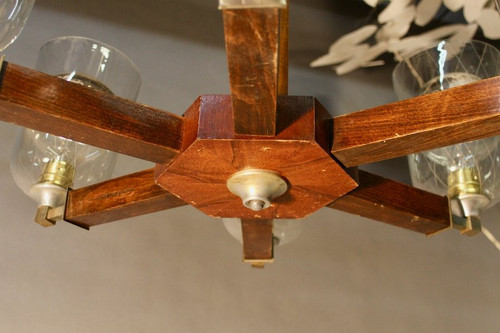 1940 Chandelier With 6 Arms Of Light