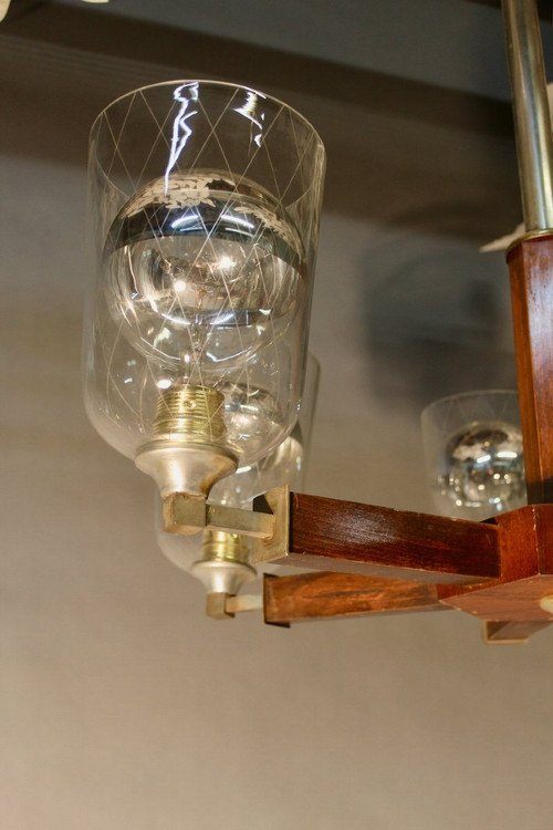 1940 Chandelier With 6 Arms Of Light