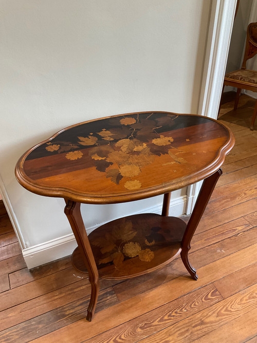 Table Guéridon Émile Gallé
