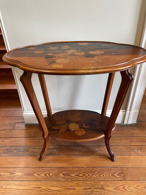 Table Guéridon Émile Gallé