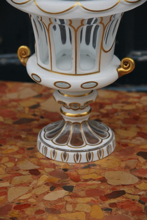 Vase Medicis En Cristal Overlay
