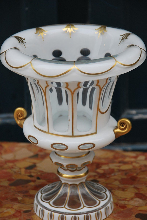 Vase Medicis En Cristal Overlay
