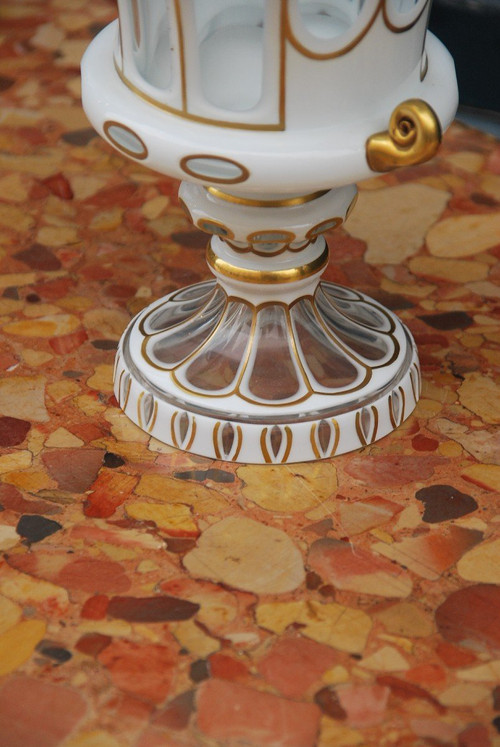 Vase Medicis En Cristal Overlay