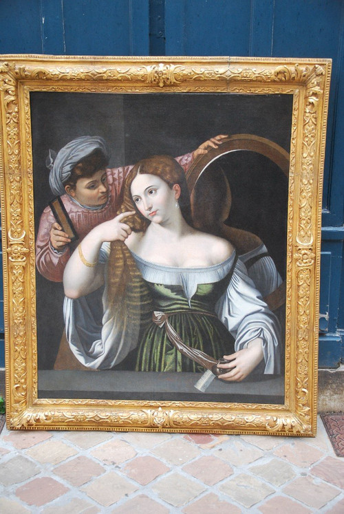 Dopo Tiziano, La giovane donna allo specchio del XVII secolo