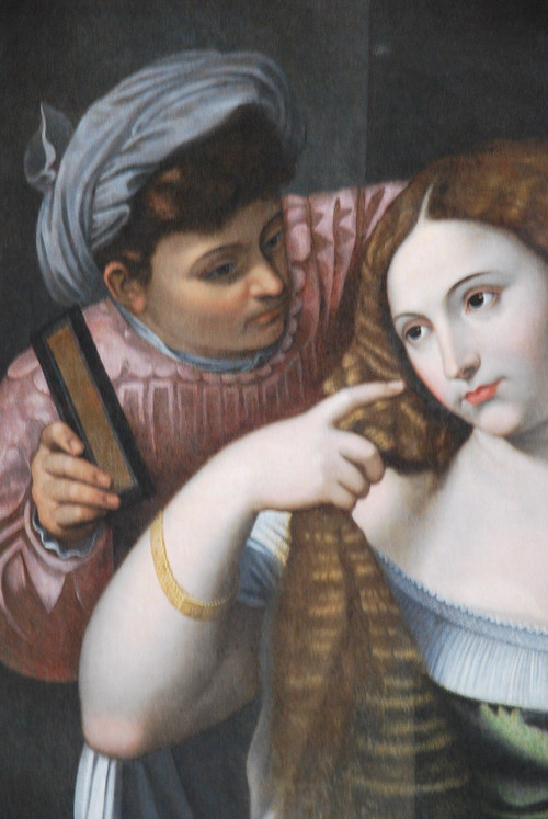 Dopo Tiziano, La giovane donna allo specchio del XVII secolo