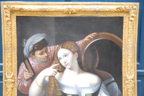 Dopo Tiziano, La giovane donna allo specchio del XVII secolo