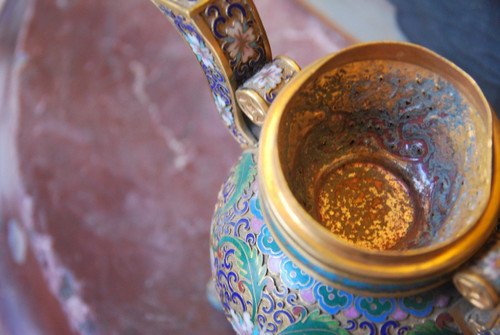 China Brule Enameled And Golden Perfume