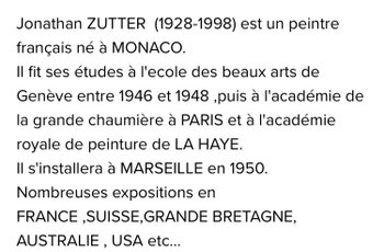 "Pierrot und Colombine". Öl auf Leinwand. Jonathan Zutter. 1960er Jahre.