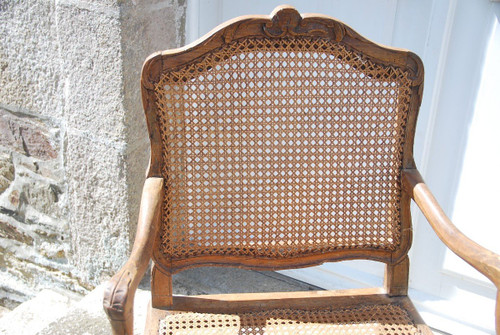 Sessel Canné Epoche Régence XVIII. Jahrhundert
