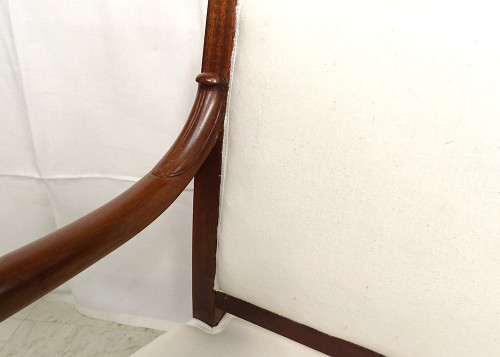 Small Restored Child's Armchair Mahogany Winding XIXÃ¨me SiÃ¨cle