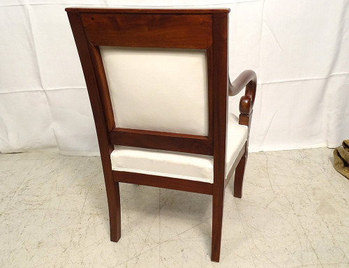 Small Restored Child's Armchair Mahogany Winding XIXÃ¨me SiÃ¨cle