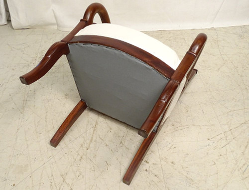 Small Restored Child's Armchair Mahogany Winding XIXÃ¨me SiÃ¨cle