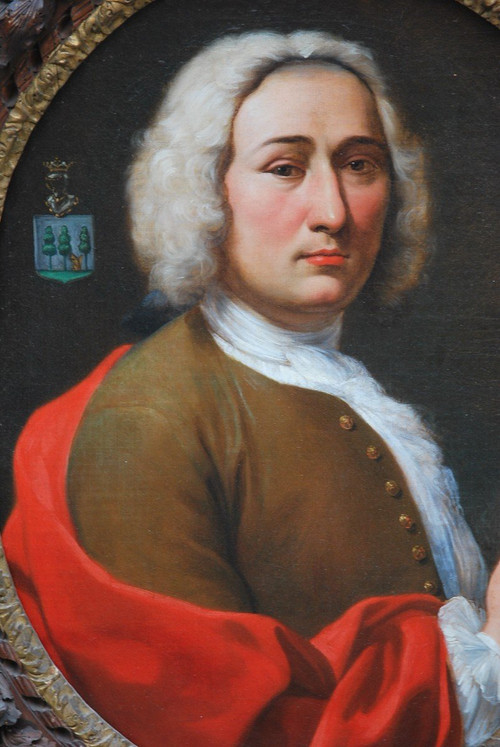 Holländische Schule des XVIII. Jahrhunderts Paar Porträts Kerens De Hongne