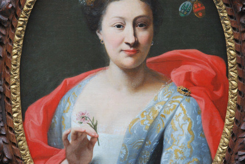 Holländische Schule des XVIII. Jahrhunderts Paar Porträts Kerens De Hongne