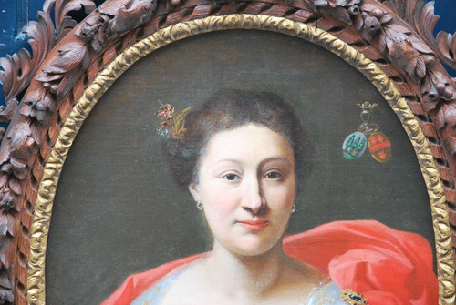 Holländische Schule des XVIII. Jahrhunderts Paar Porträts Kerens De Hongne
