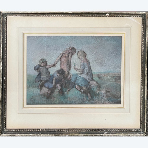 Charles Emmanuel Serret (1824-1900) - Jeux d'Enfants, circa 1890