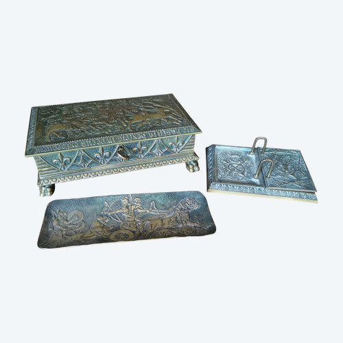 Max Le Verrier Bronze Desk Set