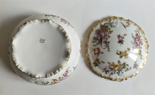 Limoges-Porzellan GDA Dose Bonbonnière Coffret