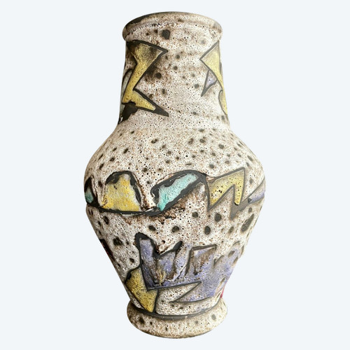 Vase Fat Lava Marius Bessone Vallauris années 50