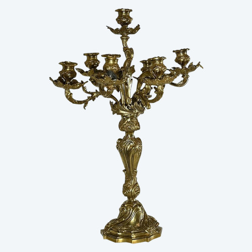 Grande candelabro in ormù, stile Luigi XV - Fine del XIX secolo