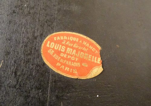 Travailleuse Encoignure Majorelle Bois Laqué Japonisant Oiseau Art Nouveau