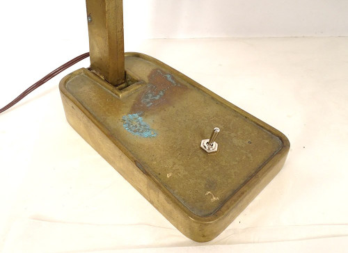 Coppia di lampade da scrivania vintage in metallo bronzato Art Déco Germania XX secolo