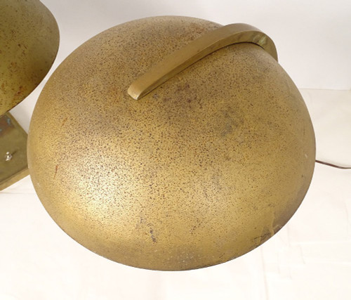 Coppia di lampade da scrivania vintage in metallo bronzato Art Déco Germania XX secolo