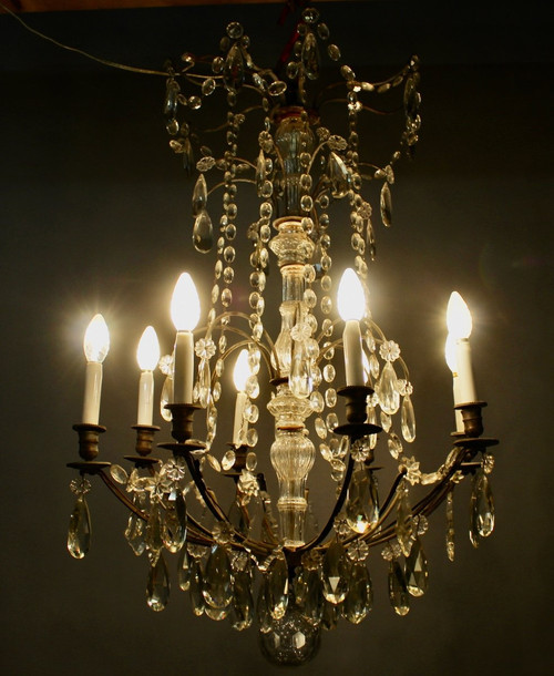 Lampadario a 8 bracci luminosi XIX secolo