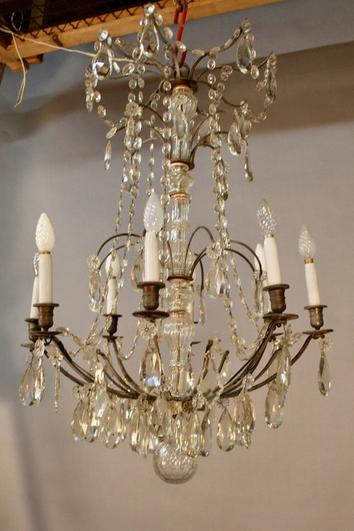 Lampadario a 8 bracci luminosi XIX secolo