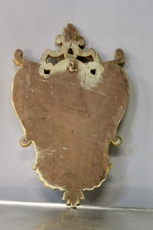 Ivory Christ In 19th Century Baroque Gilt Frame