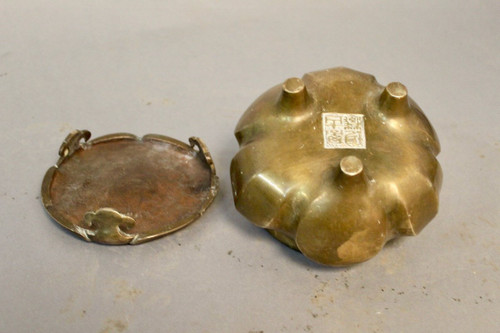 Große Tripode Parfümbrenner Aus Bronze China