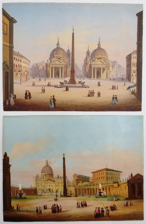 Vues de Rome, XIXe siècle.  