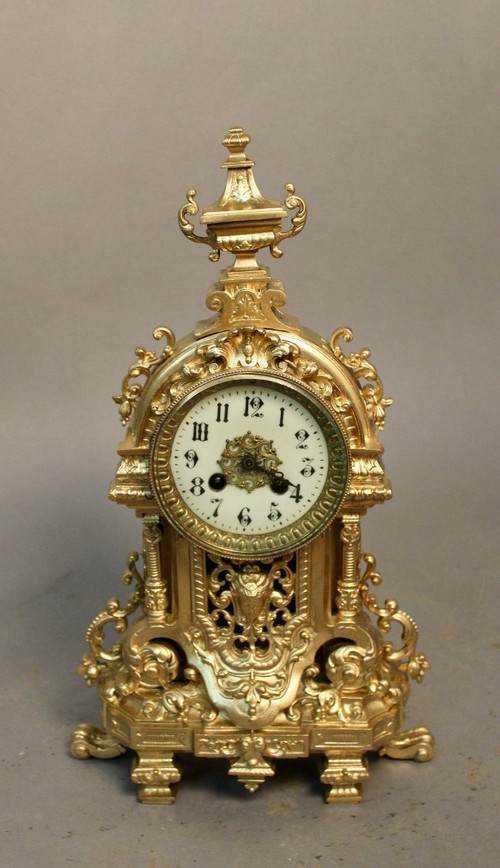Bronze Baroque Clock