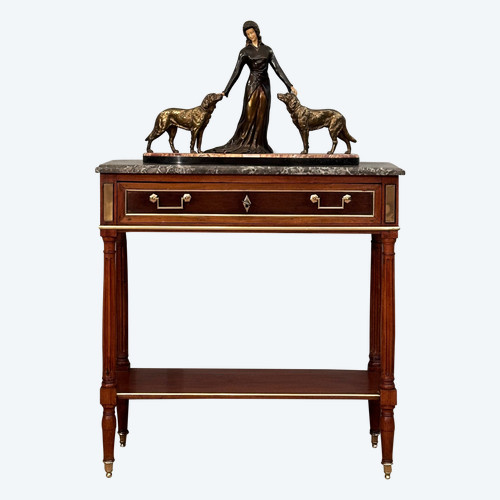 Console in mogano di epoca Luigi XVI Circa 1780