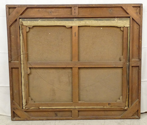 Großes HST Gemälde Porträt Frau Empire G. Meyer Goldener Rahmen 138x121cm XIX.