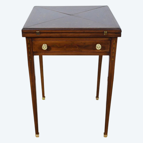 Solid mahogany handkerchief table - 1920