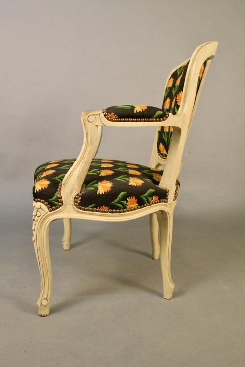 Pair De Fauteuils Cabriolet Style Louis XV