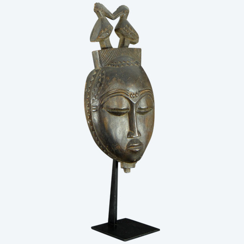 Côte d'Ivoire, Yaouré People, About 1950, Anthropomorphic Dance Mask "dyé" Society.