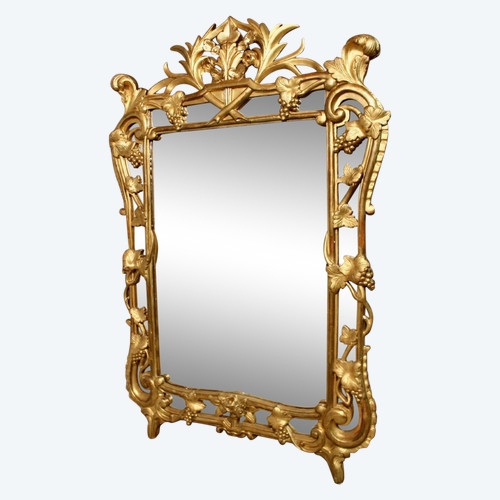 Large Raisin Mirror with Parecloses