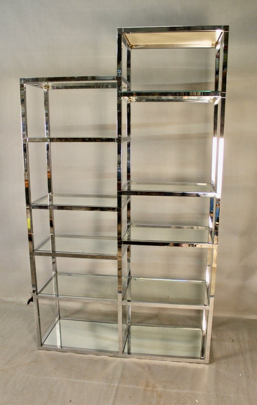 Scaffale cromato anni '70