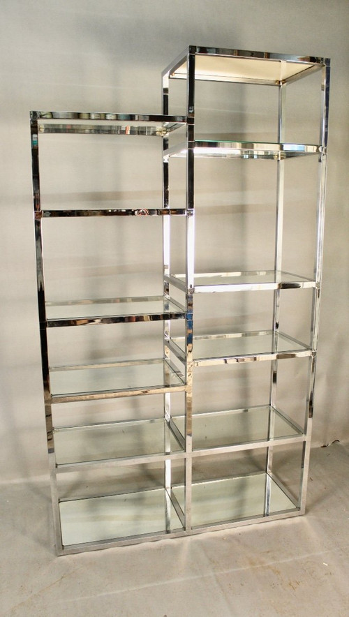 Scaffale cromato anni '70